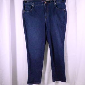 Gloria Vanderbilt Womens 16W 38x28.5 Blue High Rise Waist Amanda Jeans